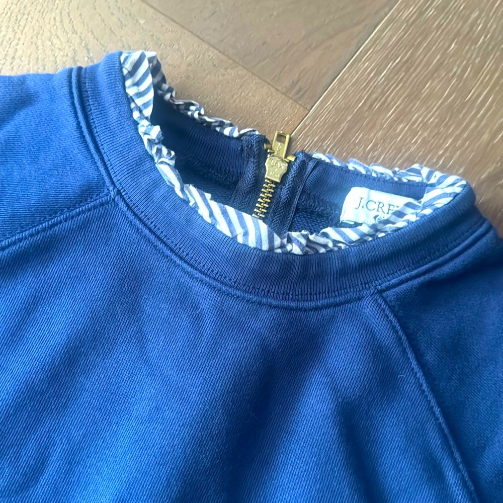 J Crew 100% cotton pulloverset with grill trim. Sz S